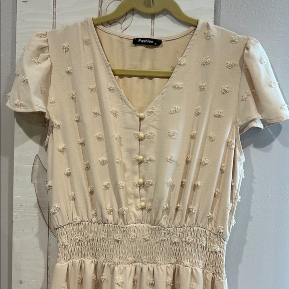 Cream Maxi Dress - Picture 2 of 3